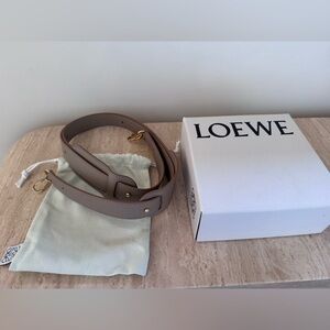 LOEWE satin calf leather crossbody strap